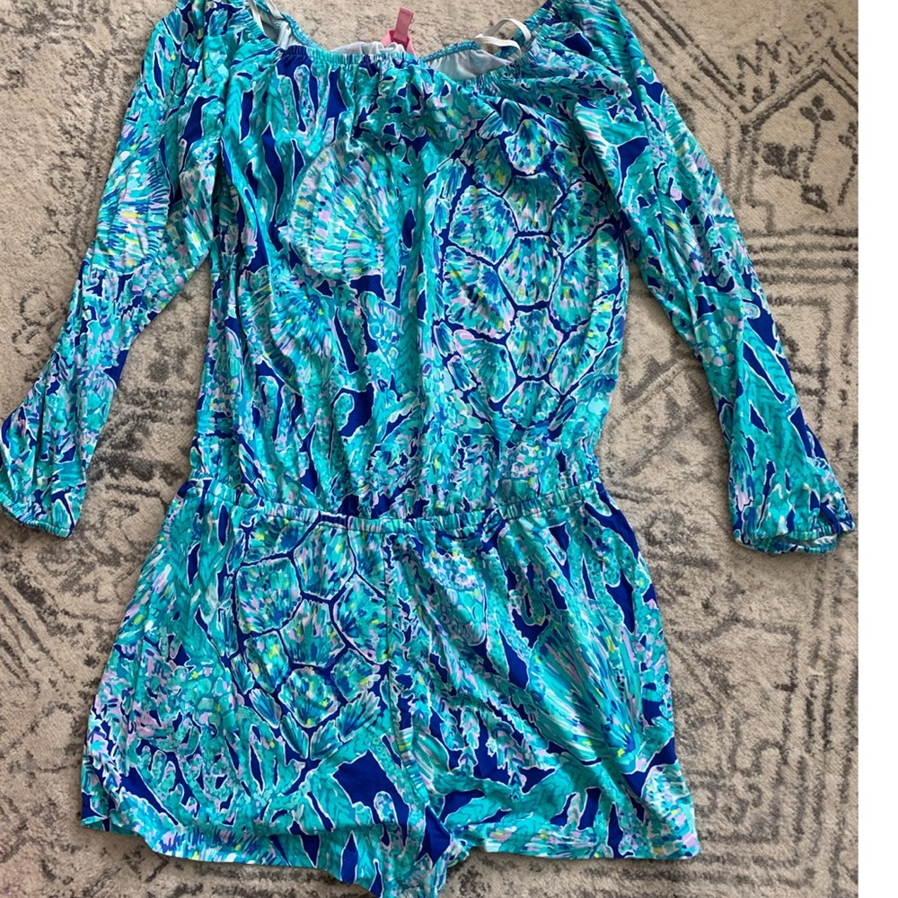 Euc lilly pulitzer Lana romper medium